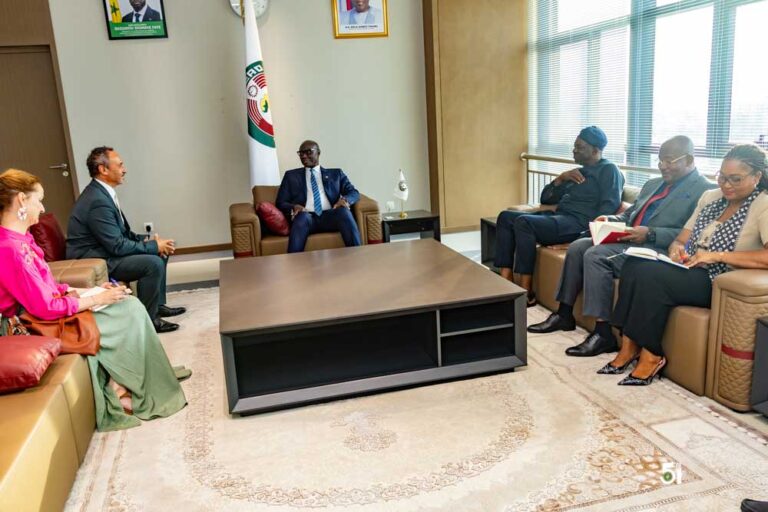 GENERAL BIRAME DIOP AND AMBASSADOR MARC FONBAUSTIER DISCUSS COOPERATION BETWEEN ECOWAS AND FRANCE