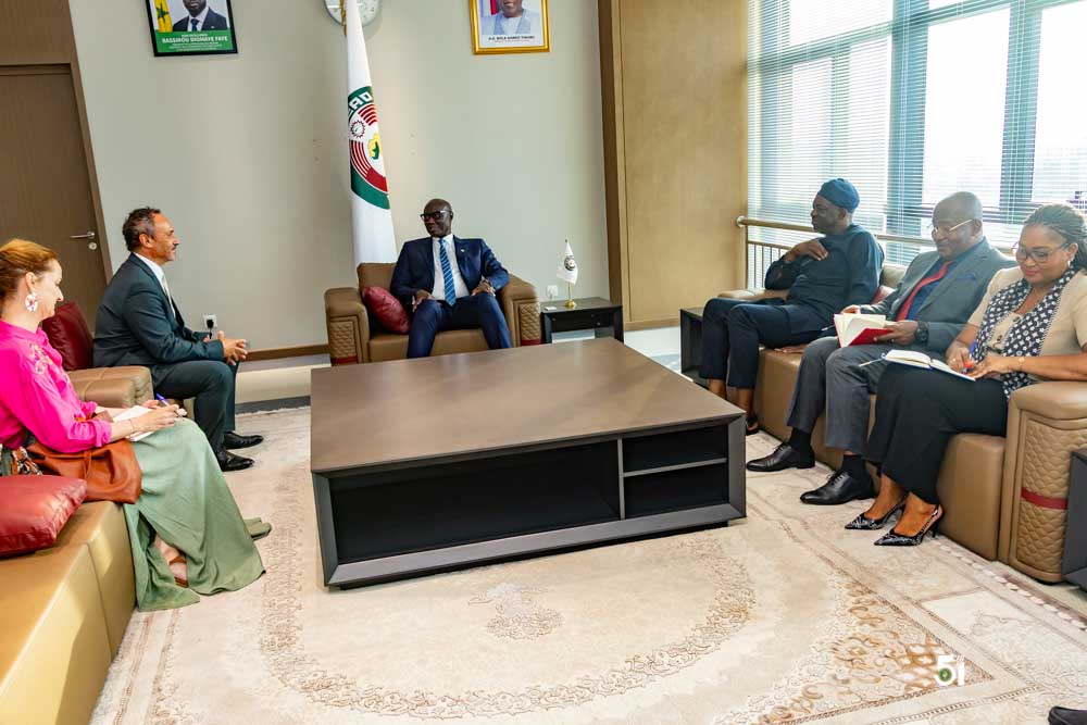 GENERAL BIRAME DIOP AND AMBASSADOR MARC FONBAUSTIER DISCUSS COOPERATION BETWEEN ECOWAS AND FRANCE
