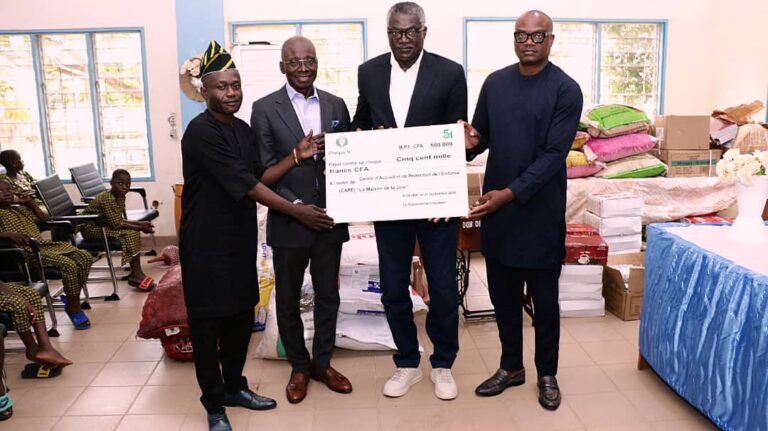 THE ECOWAS REPRESENTATION IN BENIN MAKES A DONATION TO THE ‘THE HOUSE OF JOY’ CHILDREN’S SHELTER AND PROTECTION CENTRE