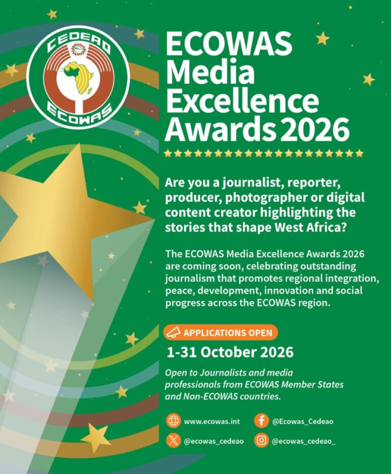 ECOWAS MEDIA EXCELLENCE AWARDS 2026