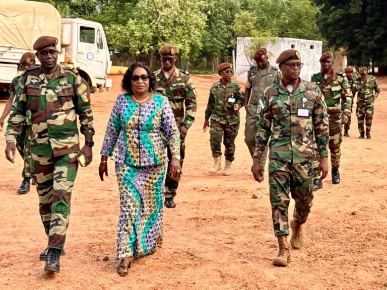HEAD OF MISSION AND SPECIAL REPRESENTATIVE OF THE ECOWAS COMMISSION HER EXCELLENCY MADAM NAMIZATA SANGARE VISITS ECOMIG FORCE HEADQUARTERS