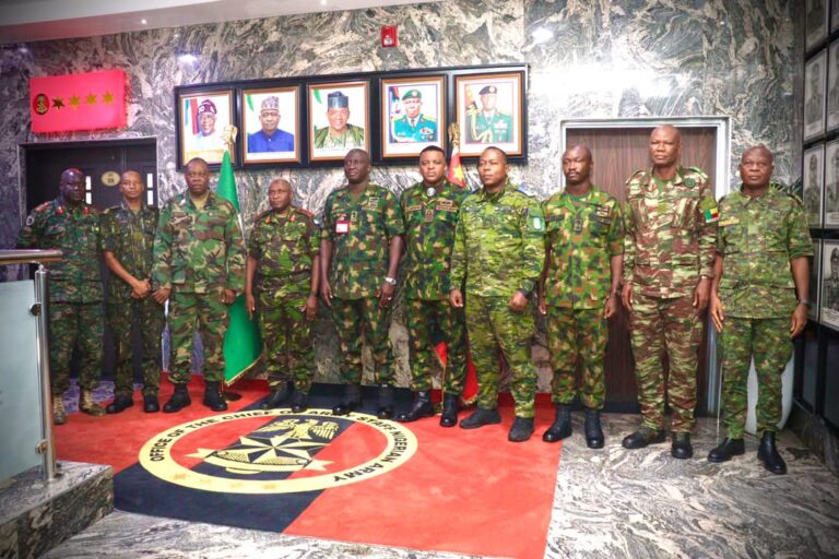 CHIEF OF STAFF OF ECOWAS STANDBY FORCE PAYS COURTESY CALL ON THE  NIGERIAN CHIEF OF ARMY STAFF